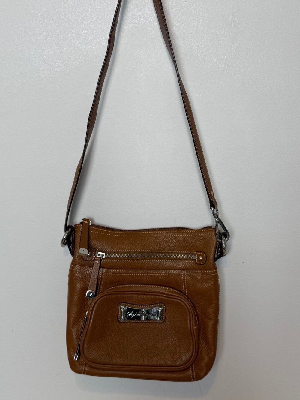 Sophia Caperelli Tan Cross Body Bag/Purse